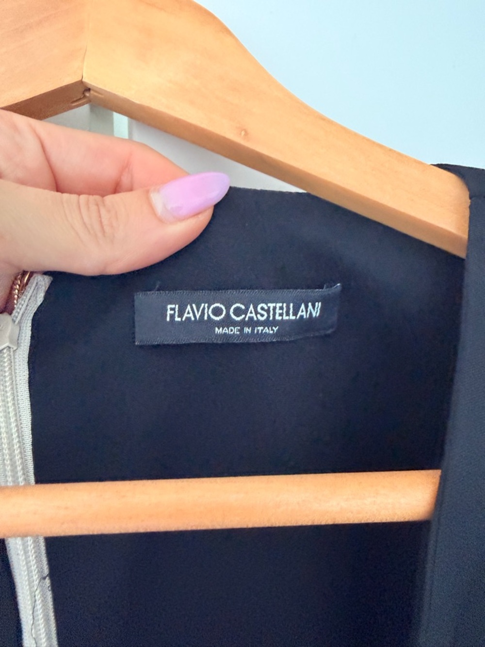 Flavio Castellani Black Dress - Made in Italy
